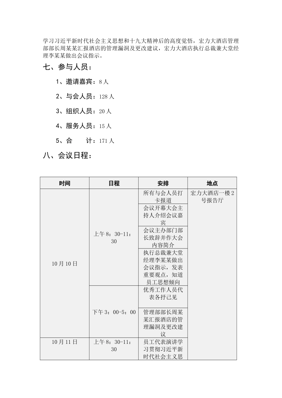 “新时期酒店管理”会议策划书  会展策划与管理专业_第2页