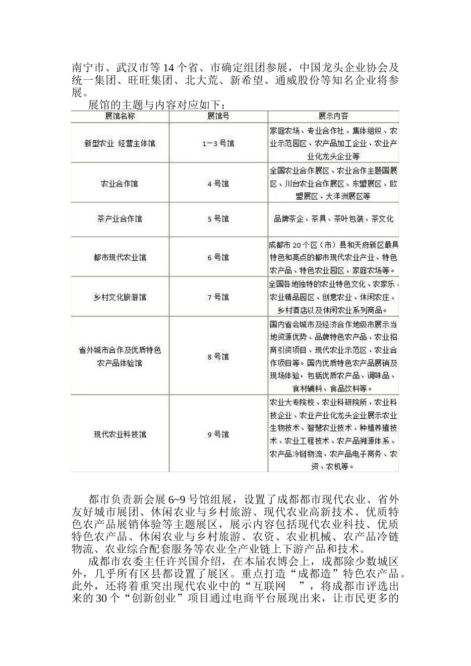 成都国际都市现代农业博览会调研报告   工商管理专业_第3页