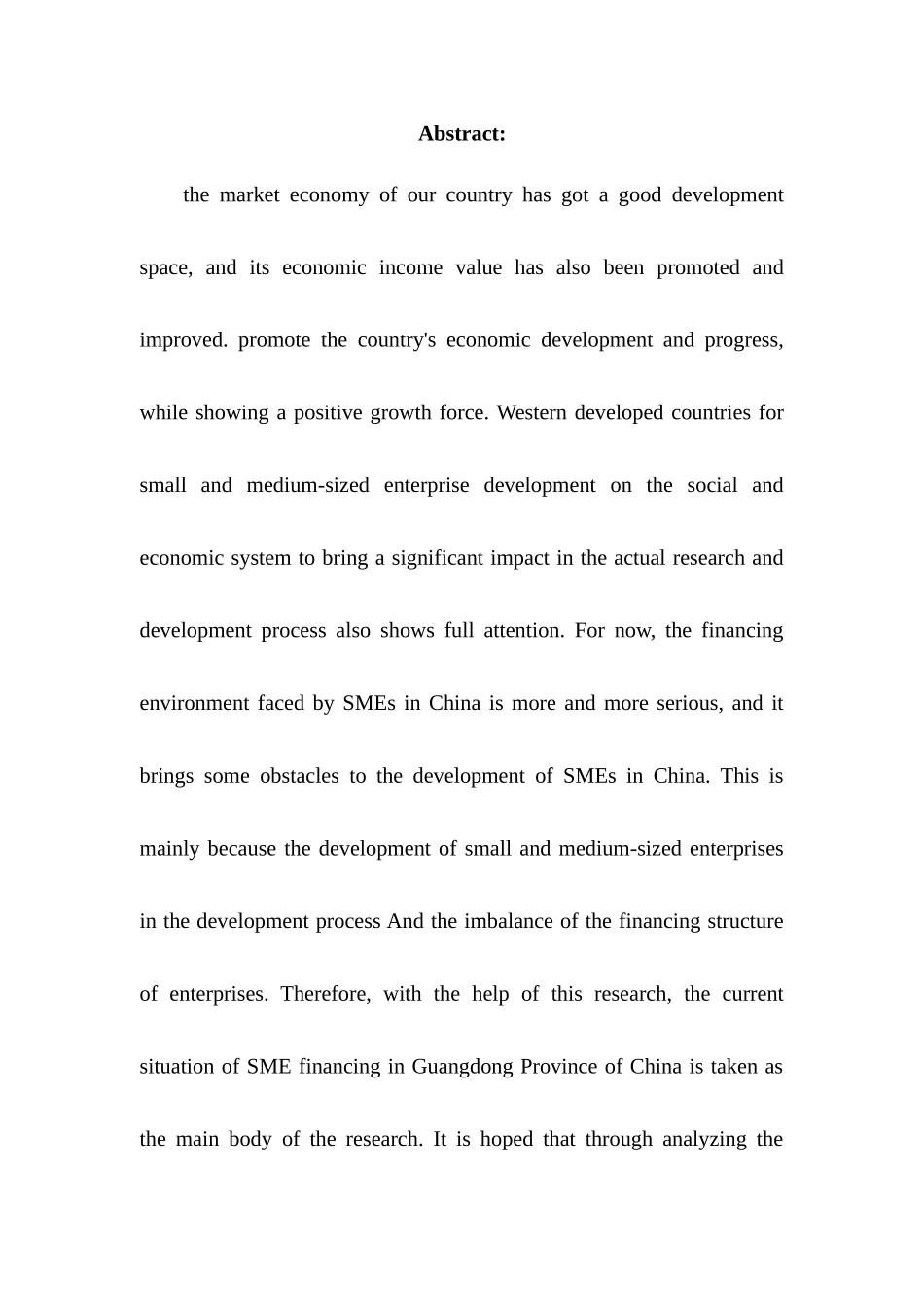 广东中小企业融资问题及对策分析研究   财务会计学专业_第2页