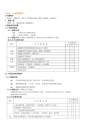 ACER____U盘检验标准