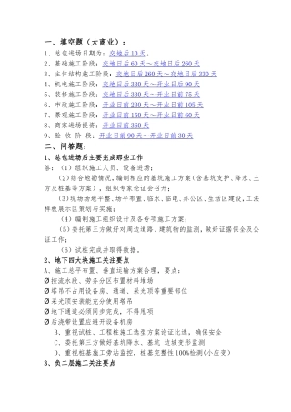 总包进场日期为测试题