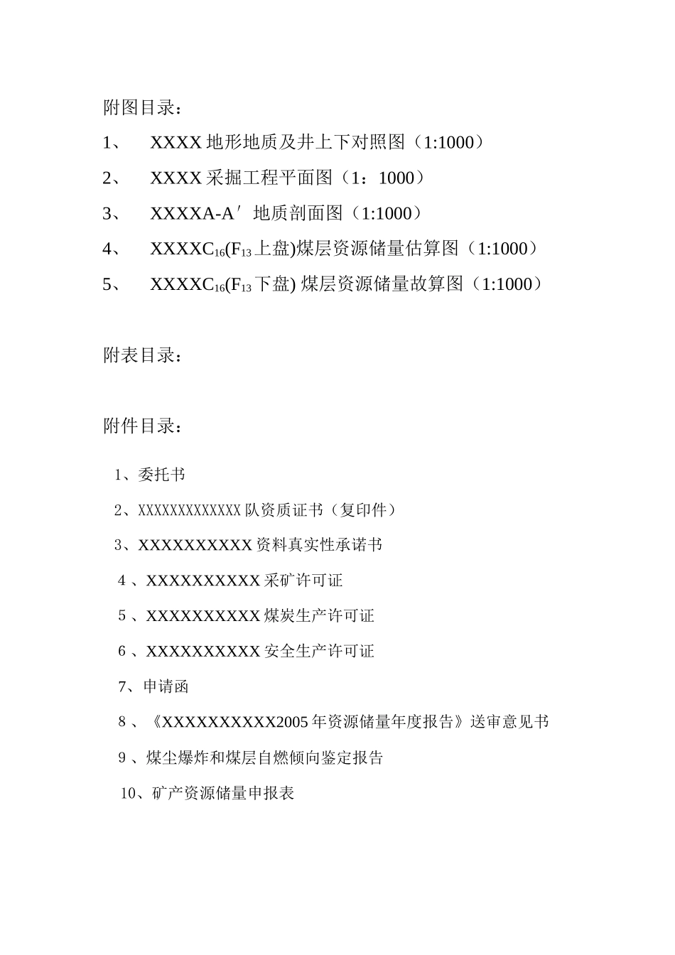 XX煤矿资源储量年度报告_第3页