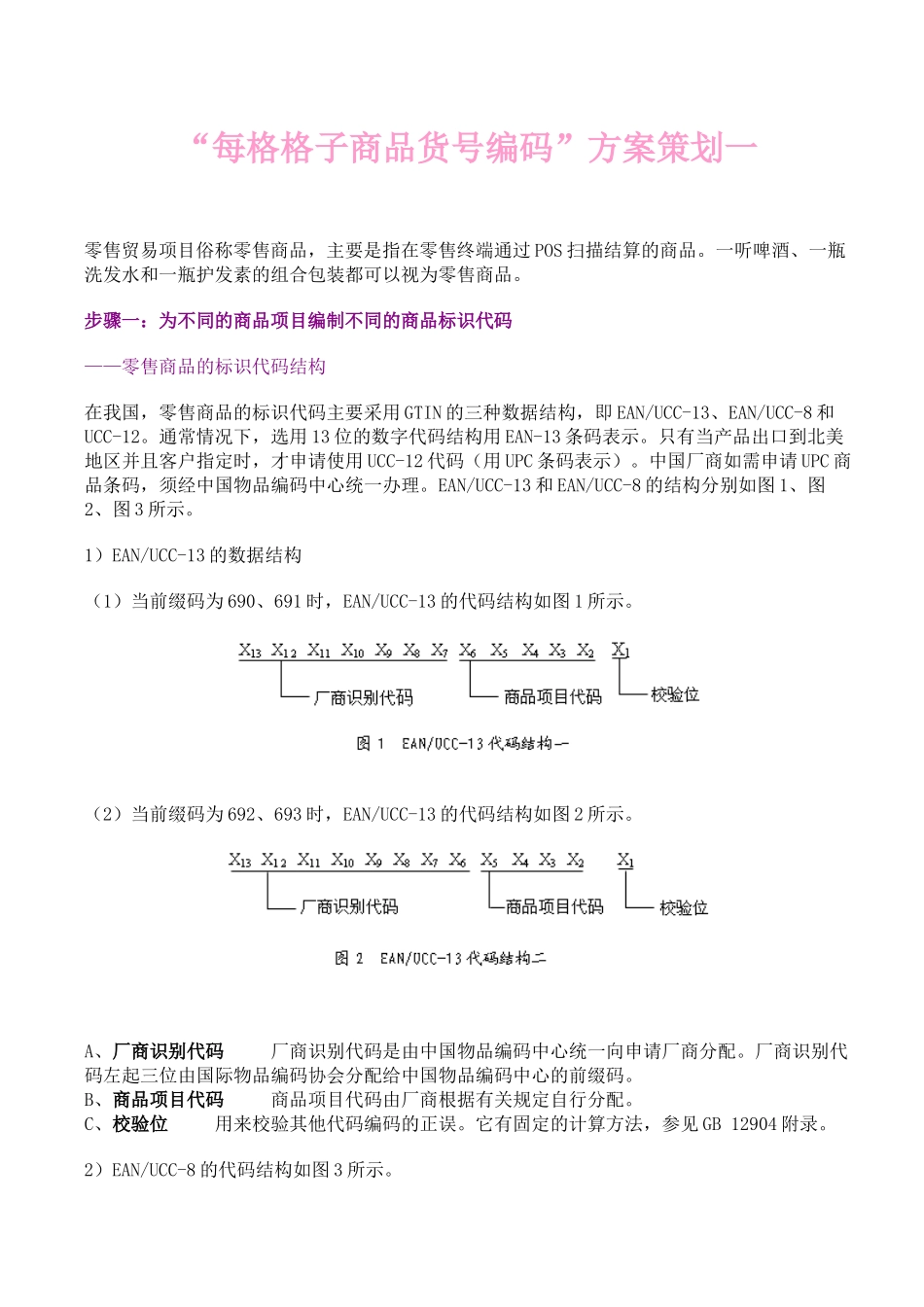 每格格子商品货号编码方案策划_第1页