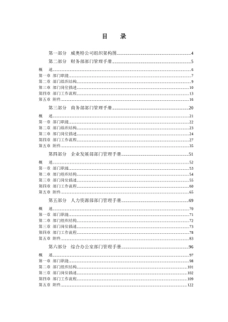 威奥特公司部门管理手册