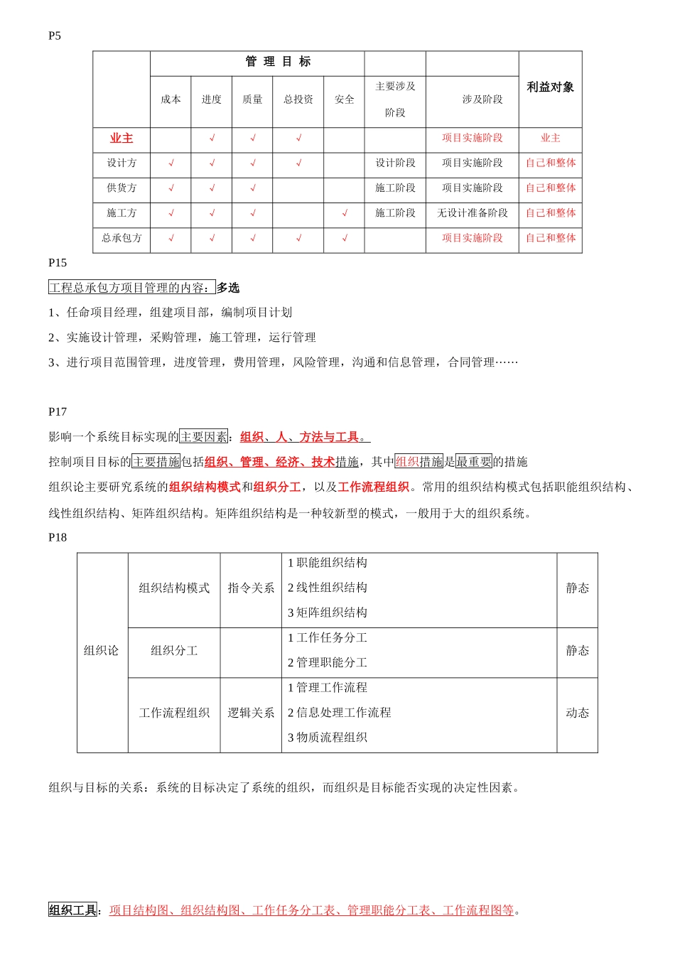 一级建造师《建设工程项目管理》考试核心点全程精讲_第2页