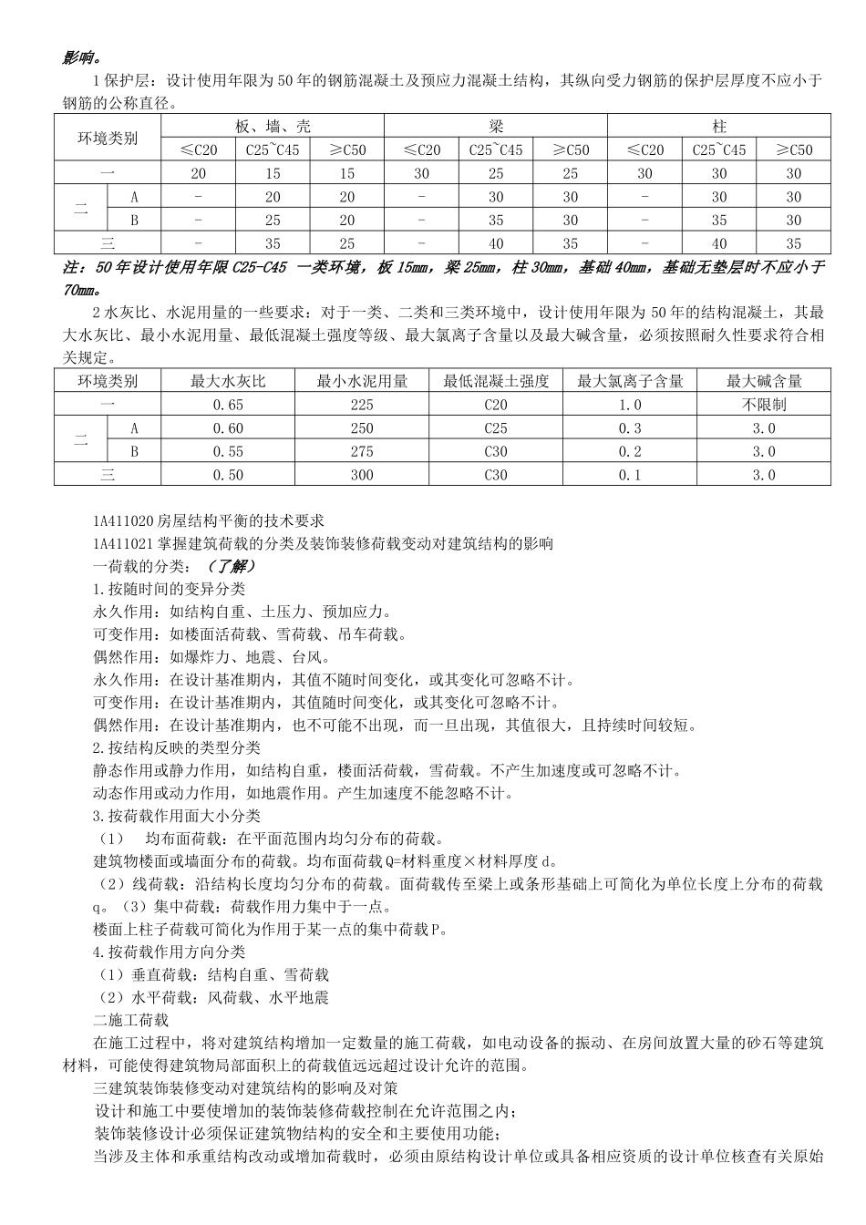 一级建造师建筑工程实务总结知识点梳理汇总_第3页
