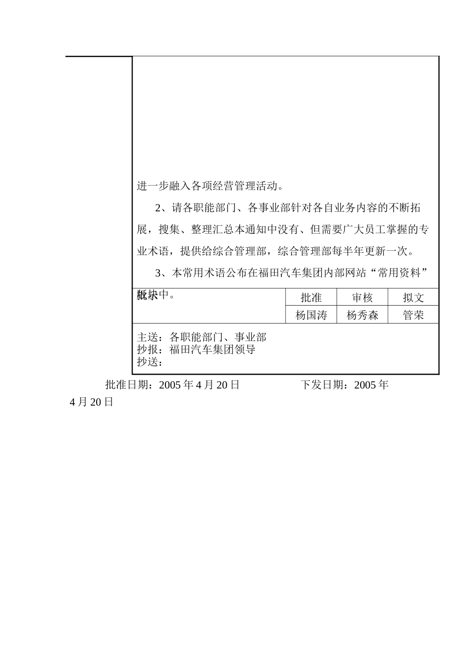 福田汽车集团内部常用名词术语_第2页