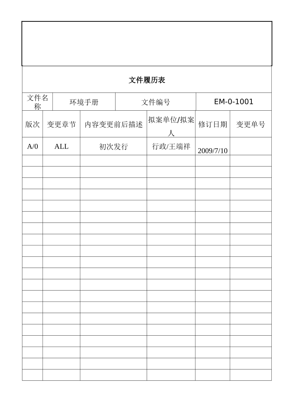 机械设备科技有限公司环境手册_第2页