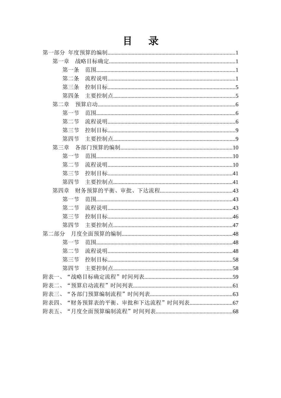 九鑫日化股份有限公司全面预算编制手册_第2页