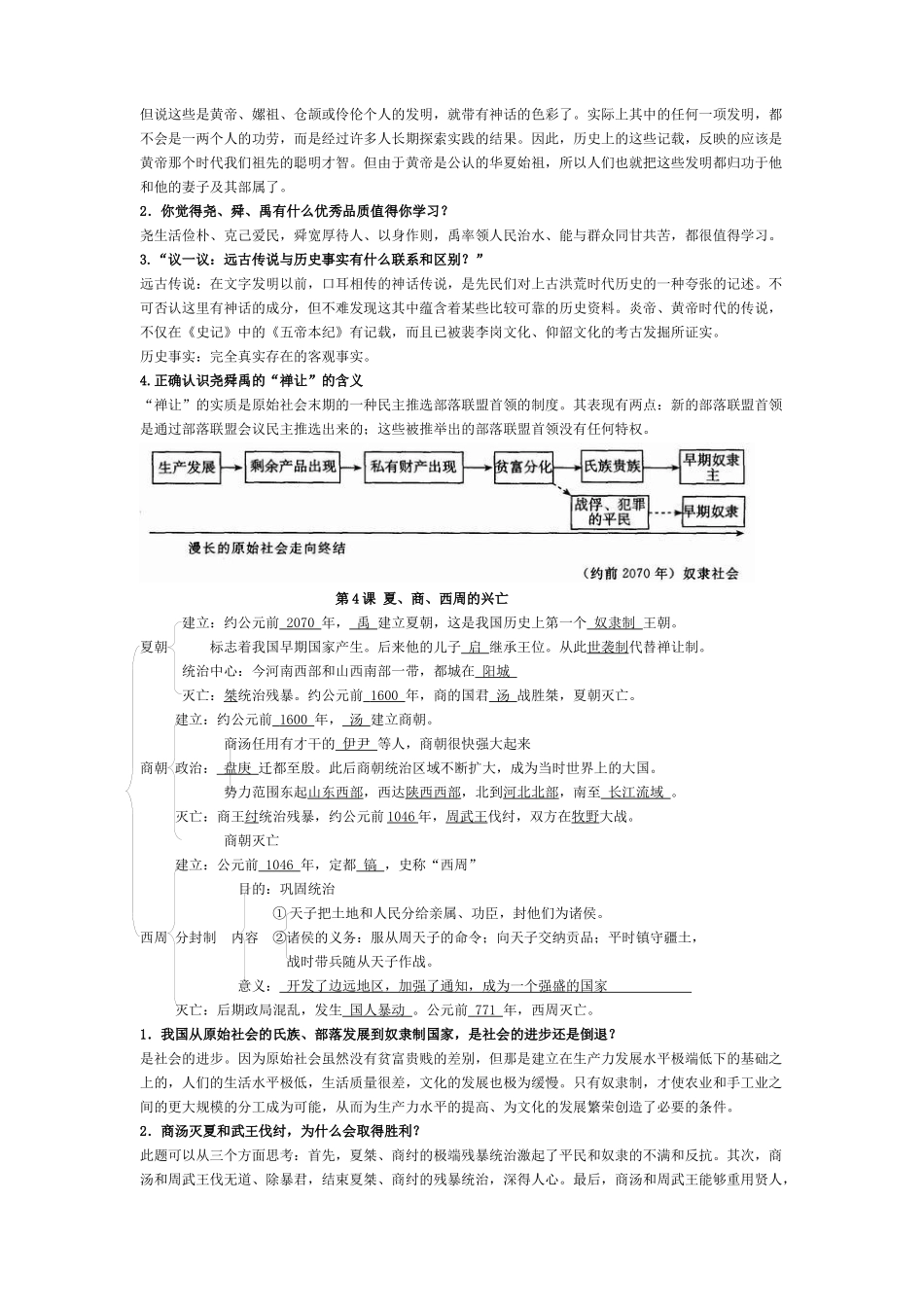 七年级上册历史复习资料_第3页