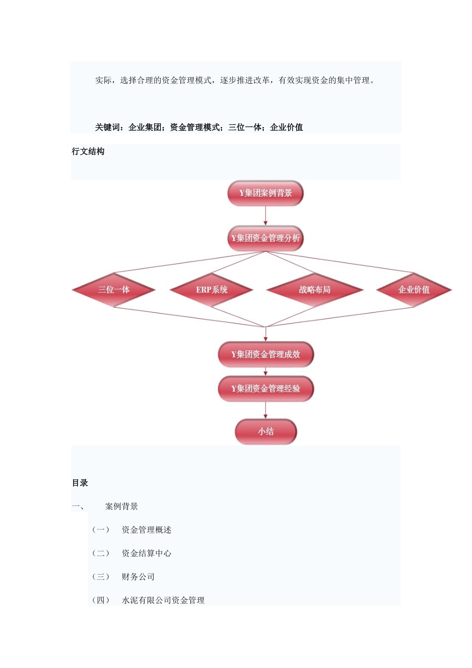 三位一体资金管理模式企业集团战略布局与价值提升分析研究  财务会计学专业_第2页