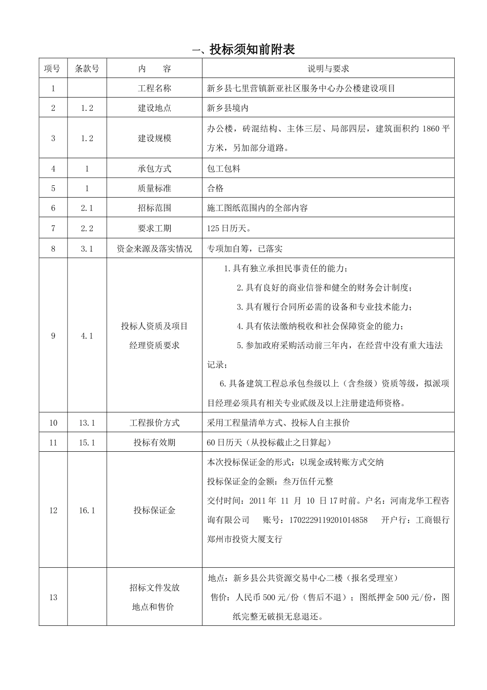 新乡县七里营镇新亚社区服务中心办公楼建设项目招标资料_第3页