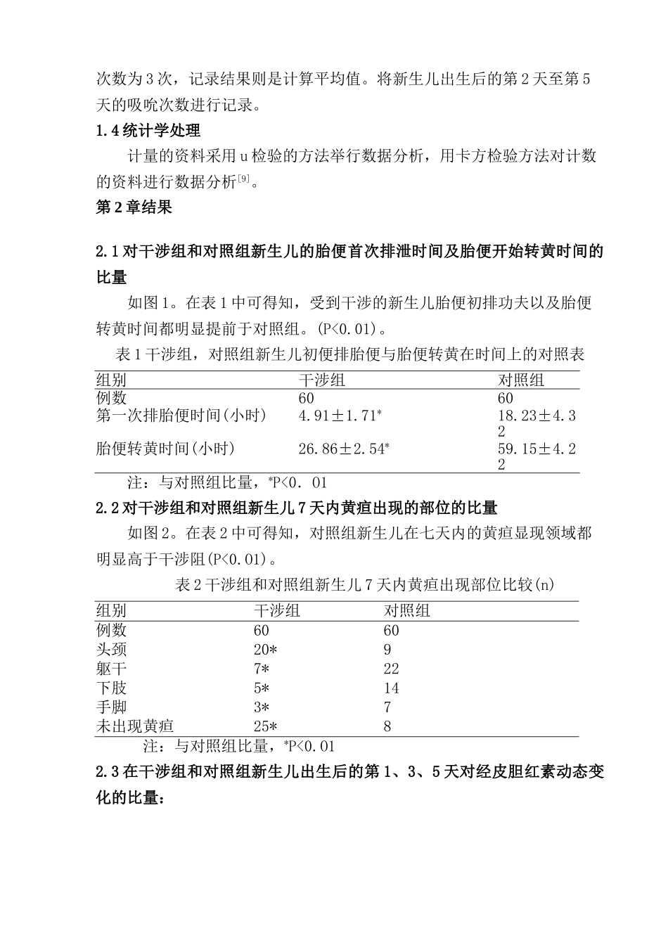 护理干涉对新生儿黄疸的影响分析研究  高级护理专业_第3页