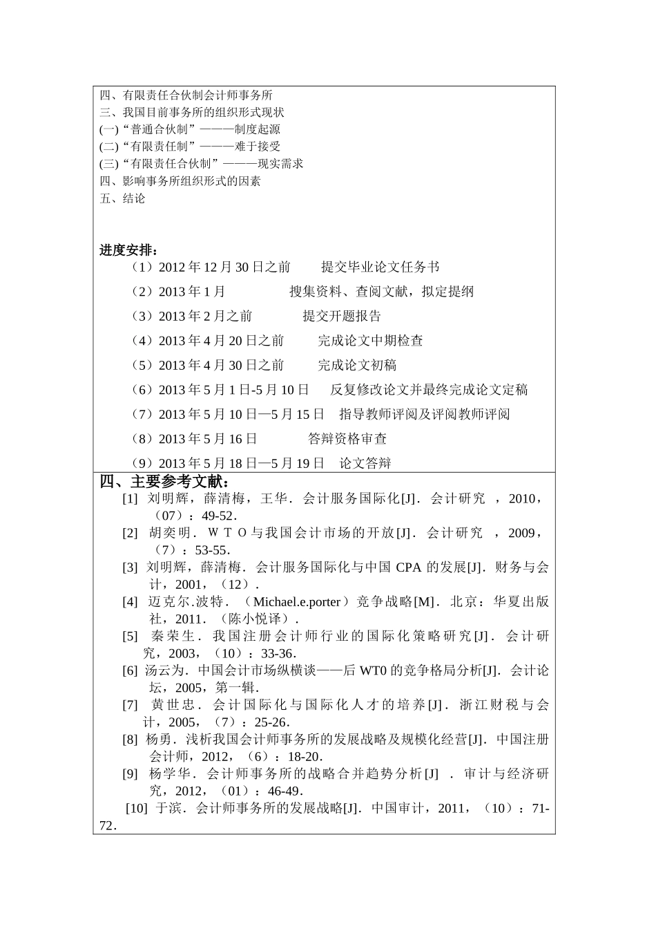 会计事务所竞争能力分析与战略选择分析研究  开题报告_第3页
