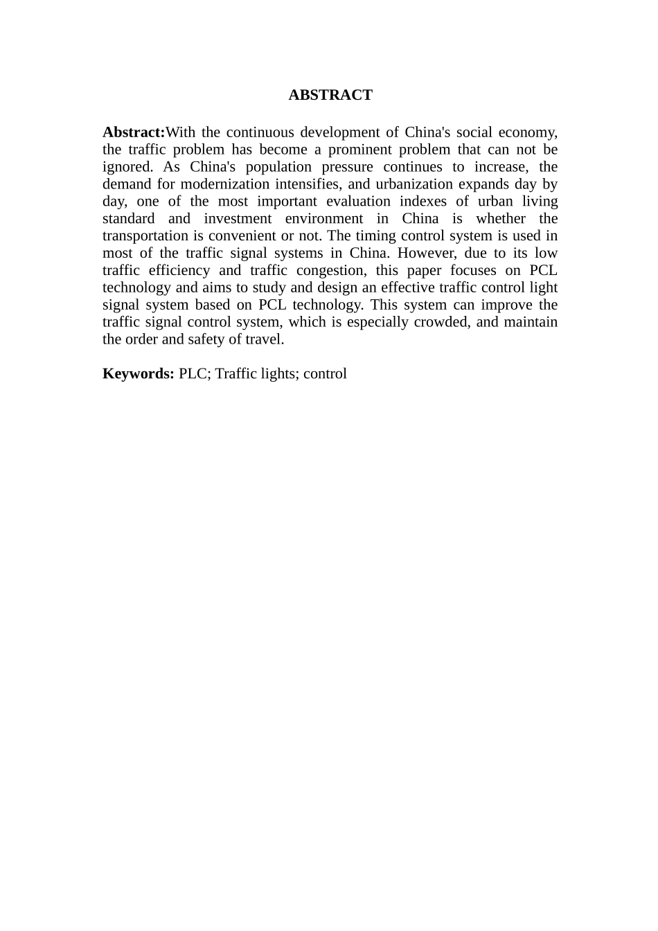 基于PLC的交通控制灯分析研究  电气工程自动化专业_第2页
