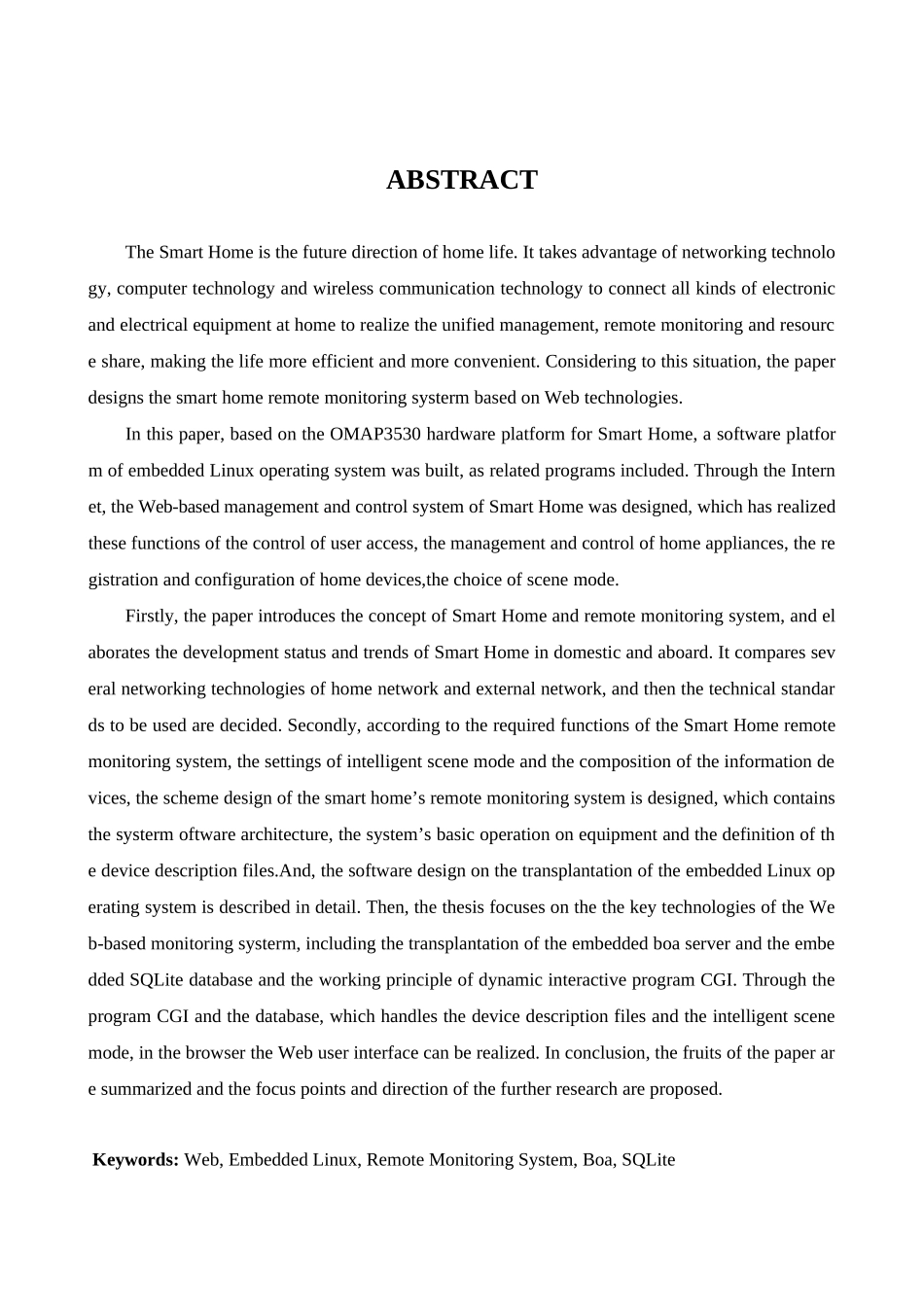 基于Web方式的智能家居远程监控系统的设计与实现分析研究  软件工程专业_第2页