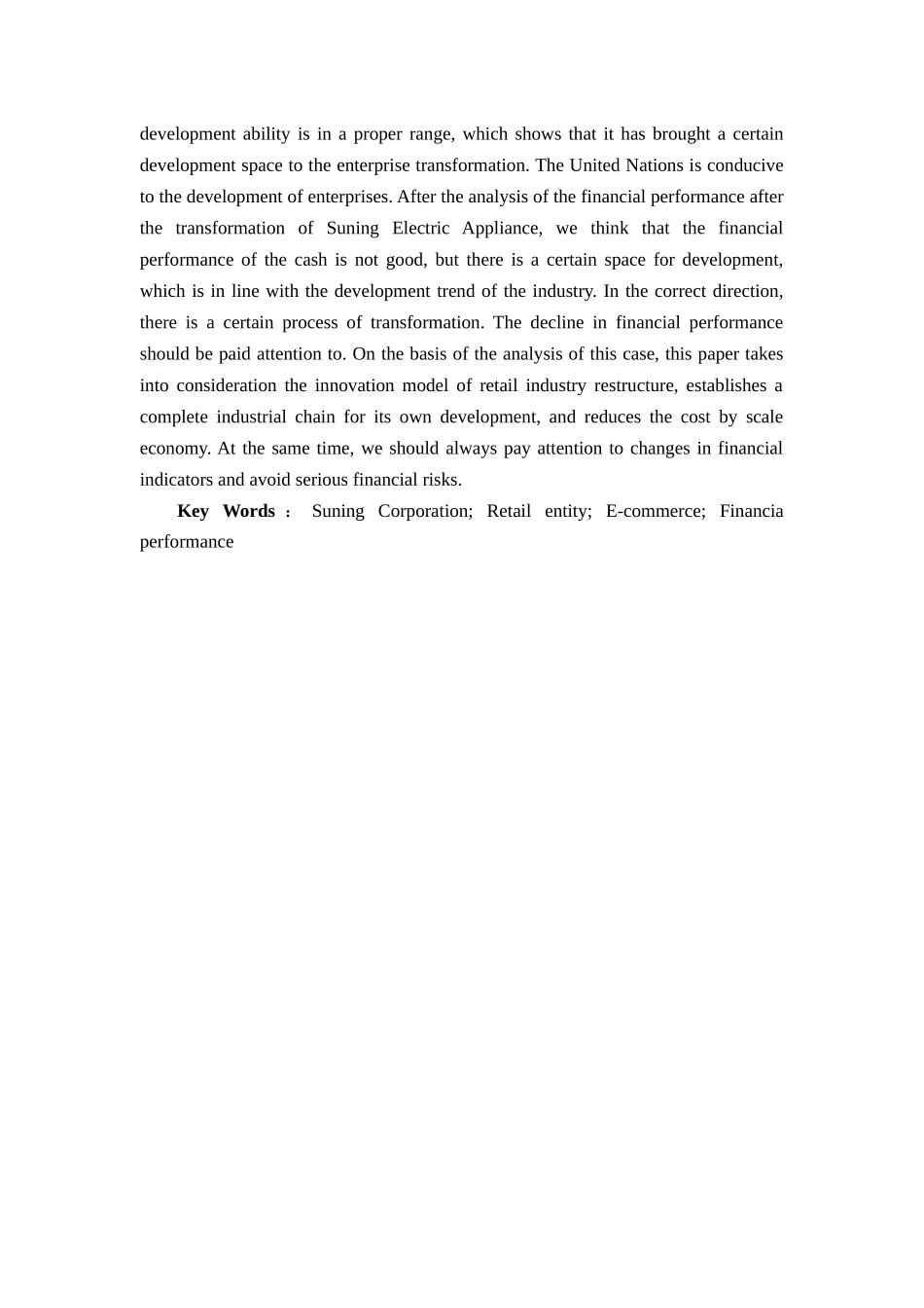 基于财务绩效比较的苏宁易购融资战略发展研究分析  财务会计学专业_第3页