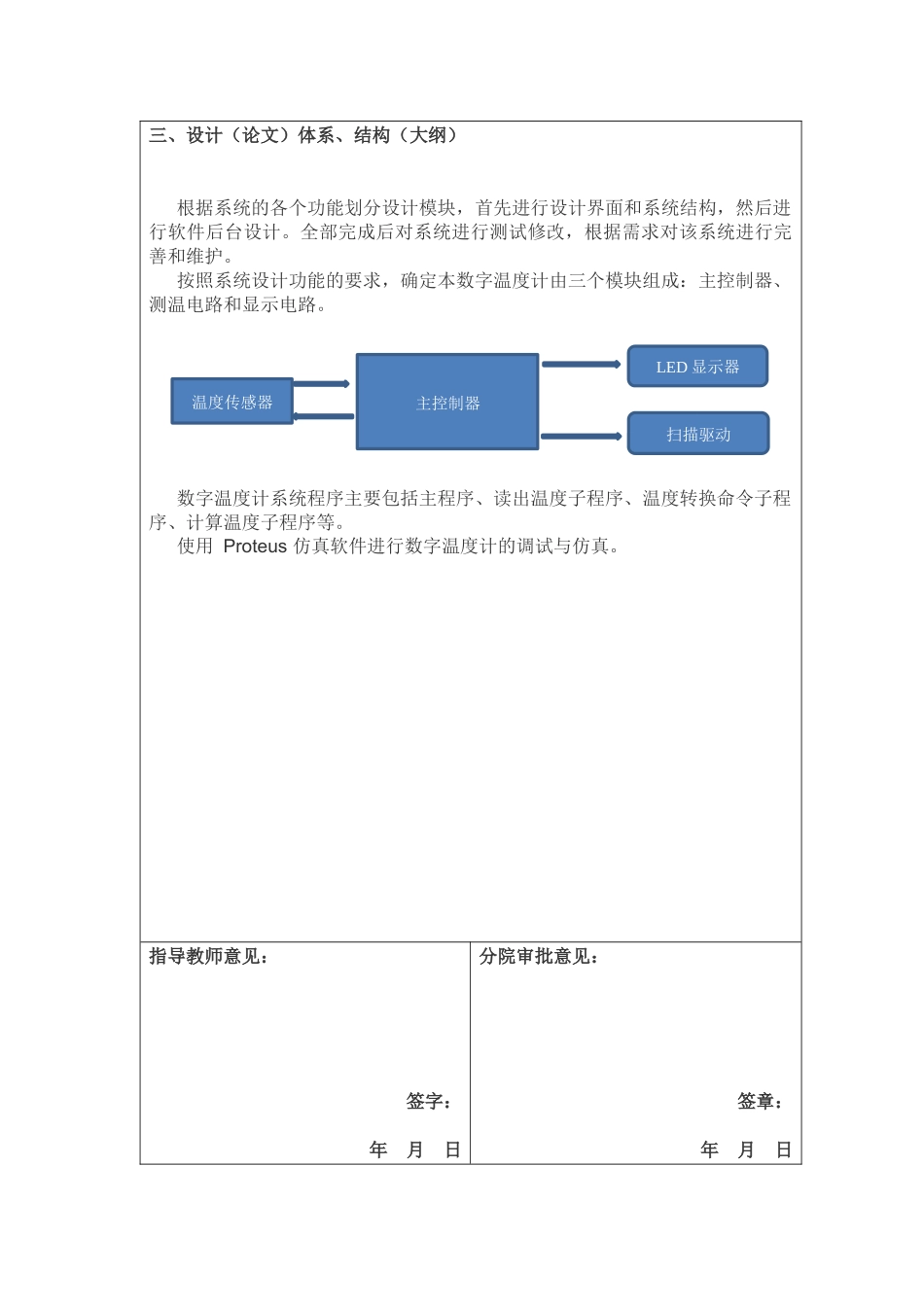 基于单片机的数字温度计的系统设计分析研究  电子信息工程管理专业 开题报告_第3页