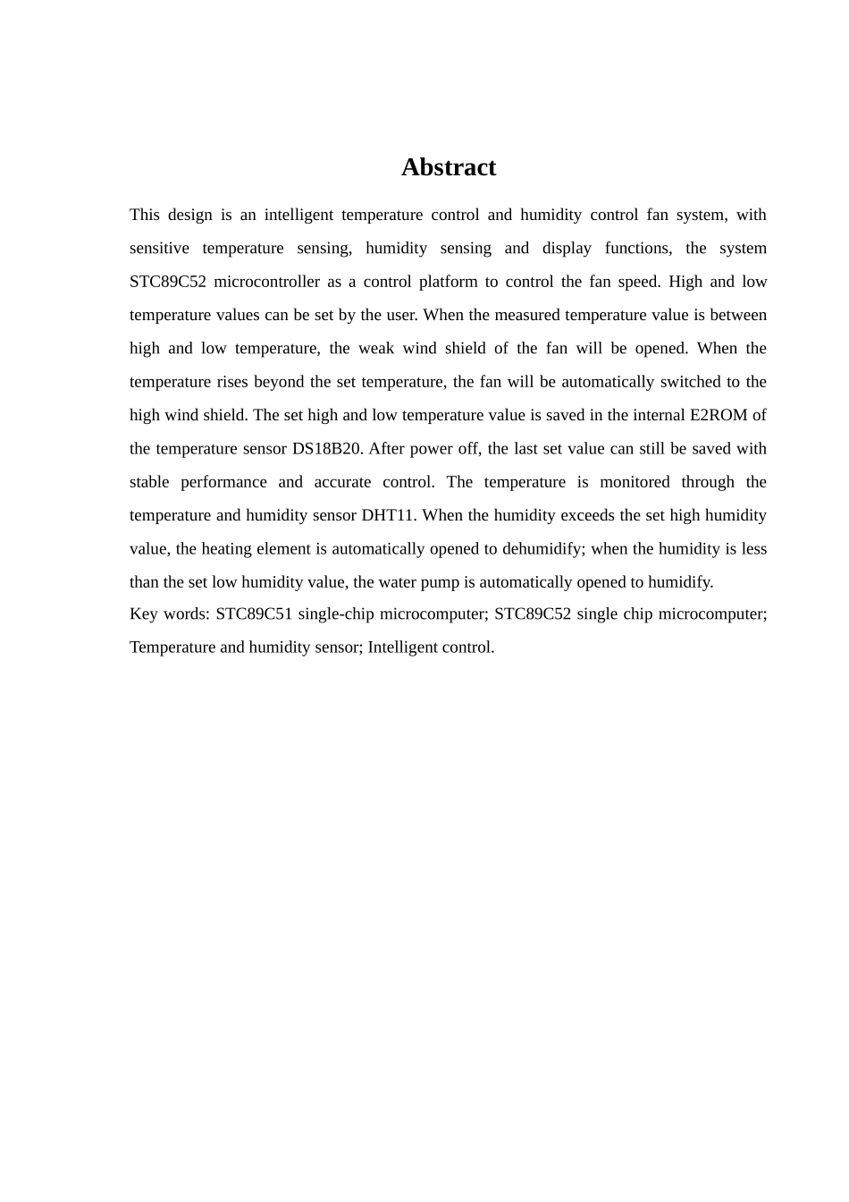 基于单片机的智能遥控感应风扇设计分析研究  电子信息工程管理专业_第2页