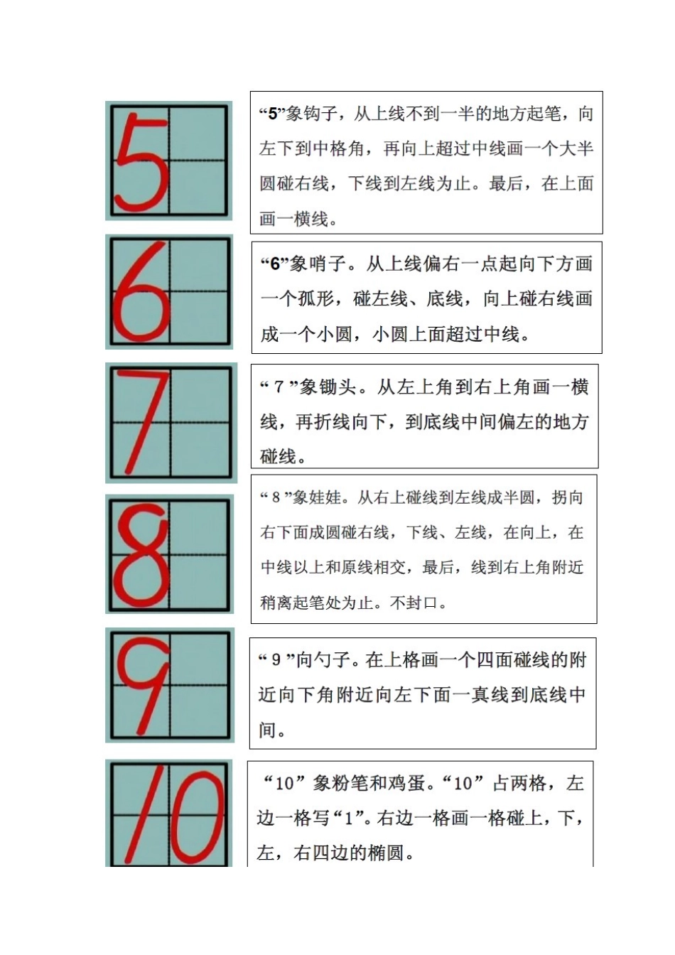 1-10数字书写标准格式_第3页