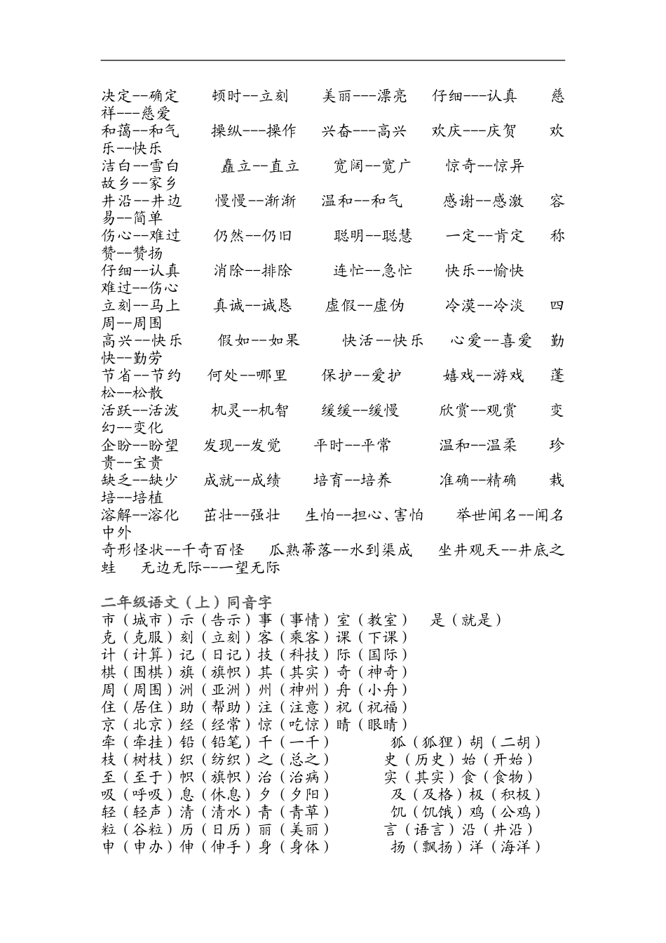 分类复习1----反义词 _第2页