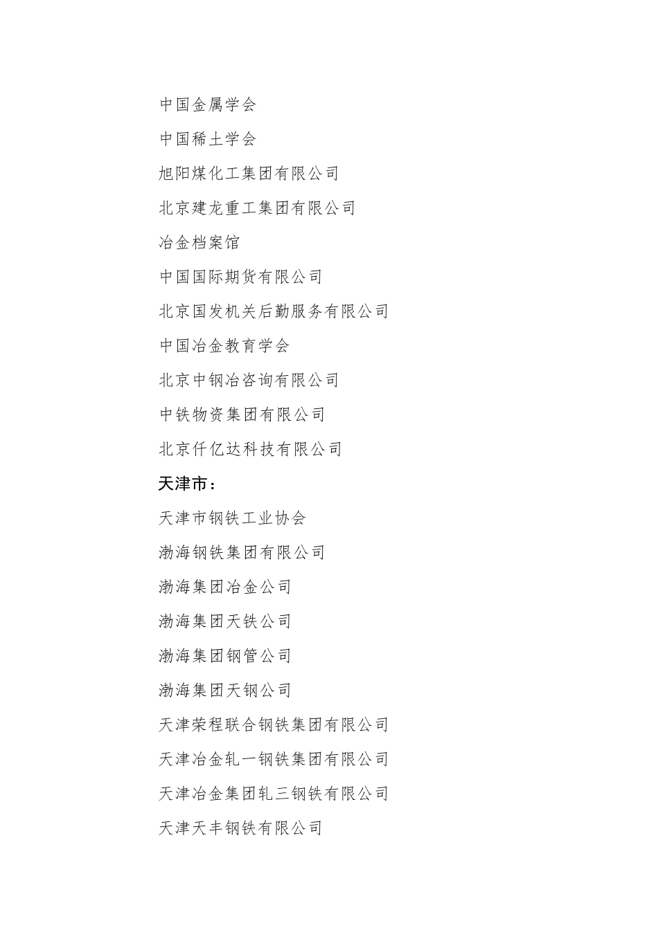 中国钢铁工业协会团体会员名单_第3页