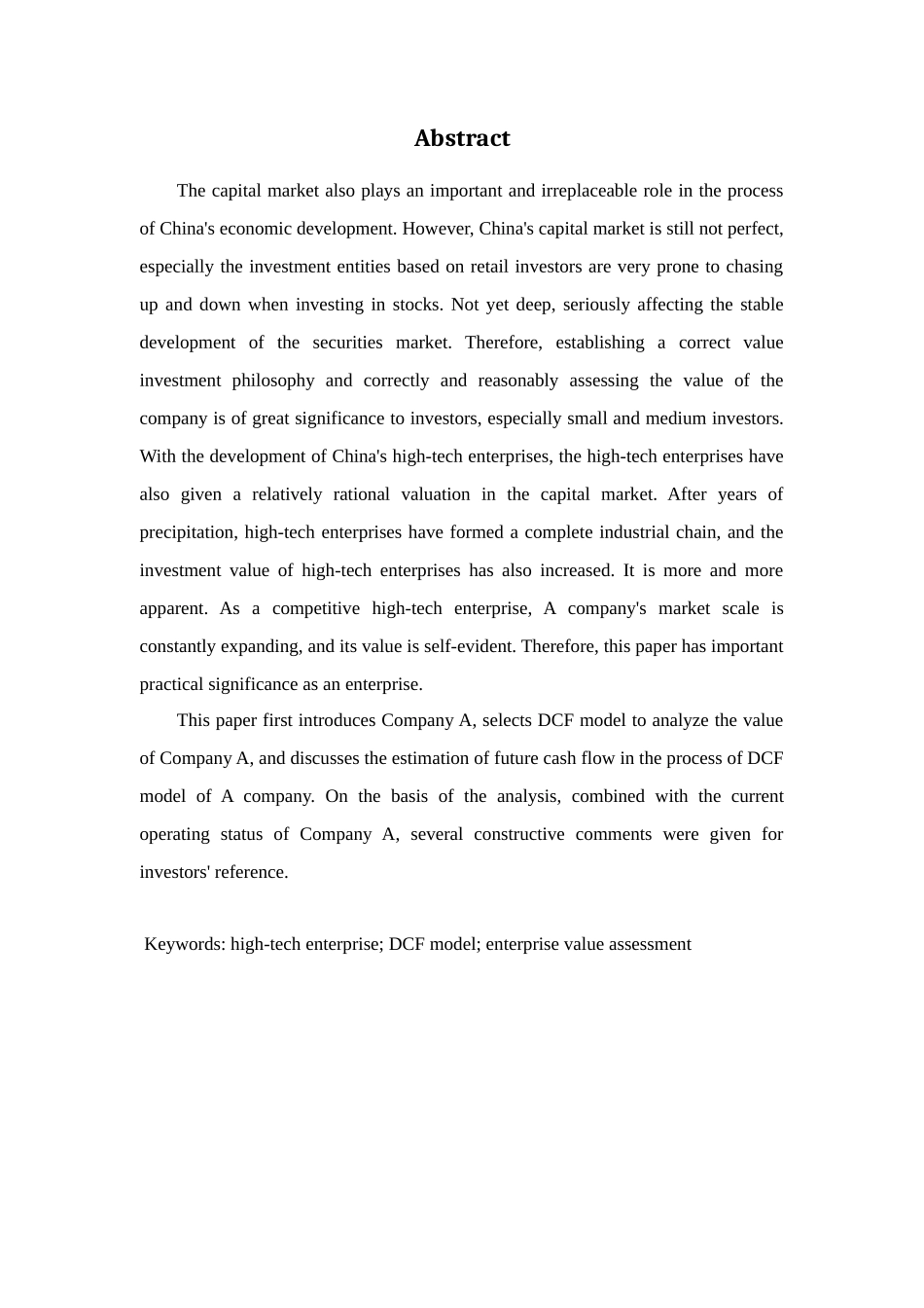基于现金流量的企业价值评估分析研究—以奥飞娱乐为例  财务会计学专业_第2页