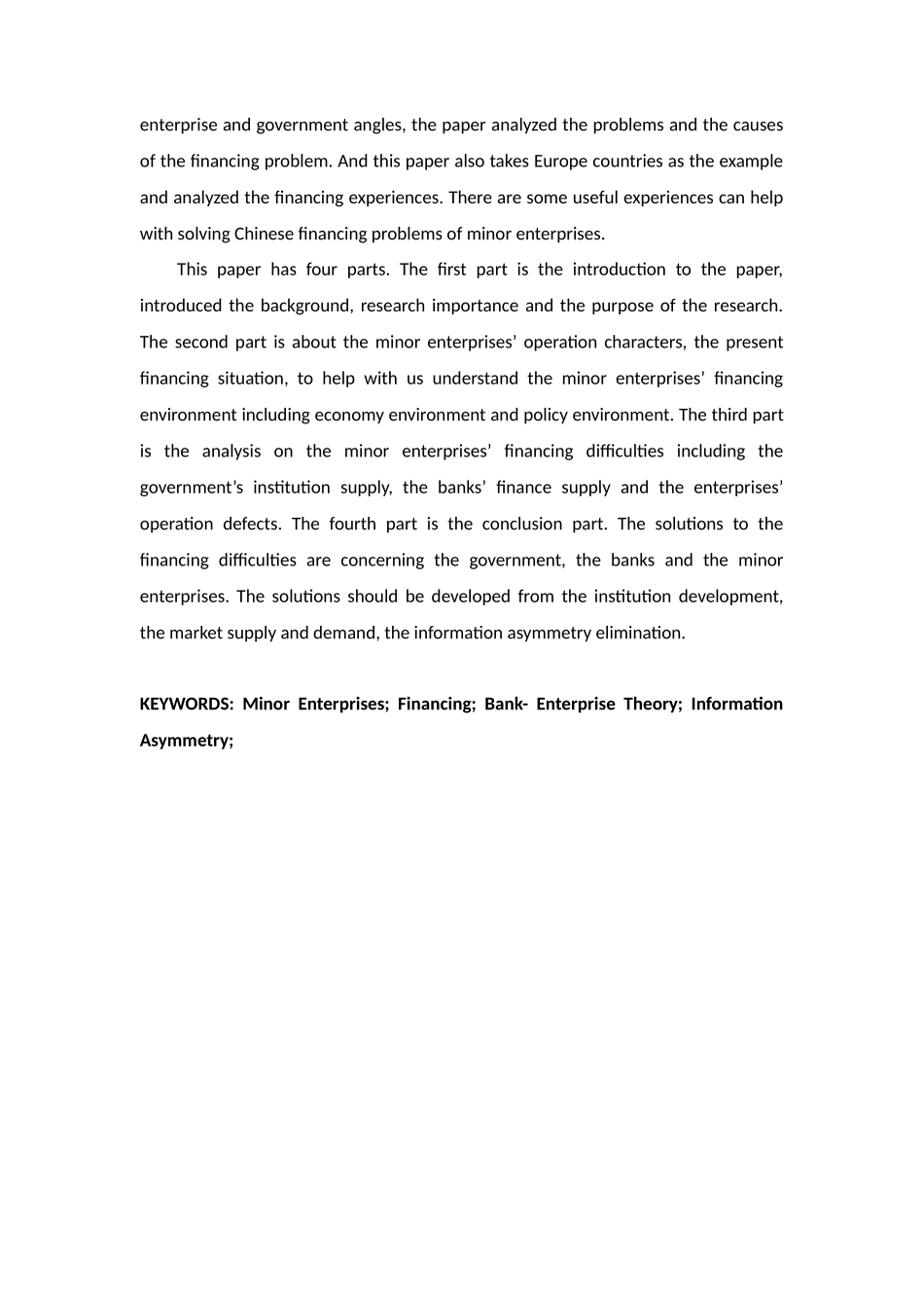 基于银行视角的中小企业融资问题研究分析  财务会计学专业_第2页