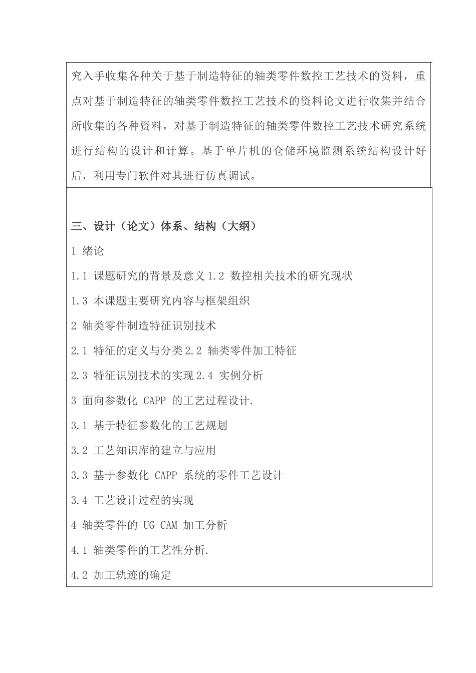 基于制造特征的轴类零件数控工艺技术研究分析  开题报告_第3页