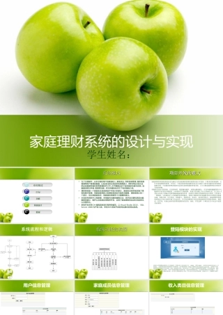 家庭理财系统的设计与实现分析答辩稿