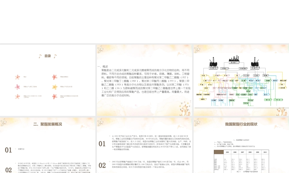 聚酯工艺基础知识汇总