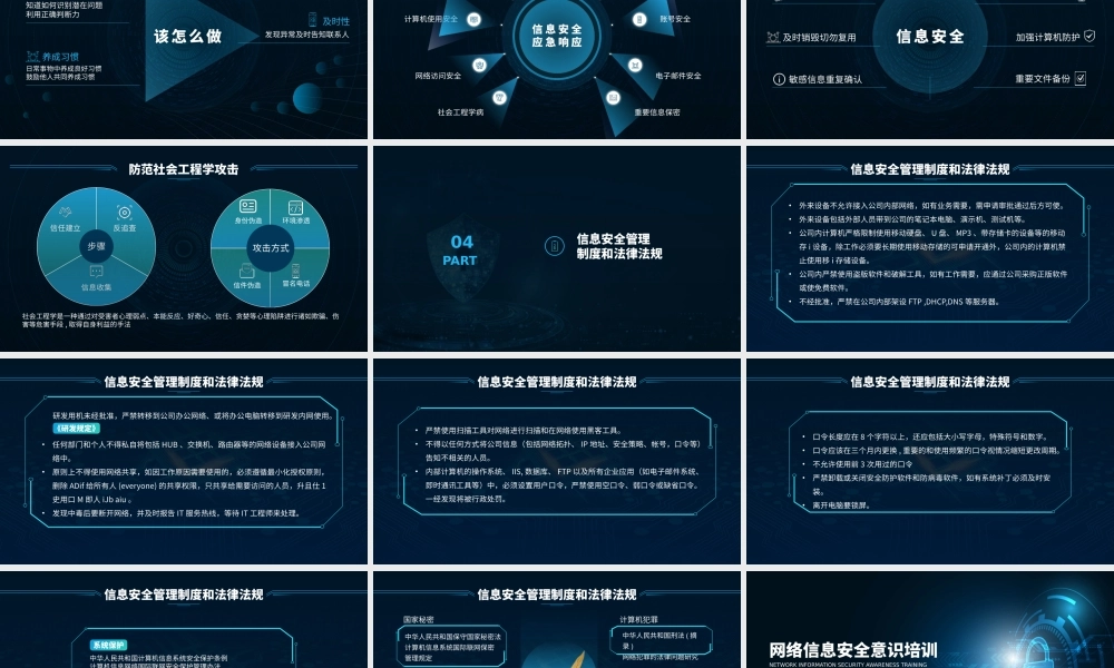 员工网络安全培训课题课件