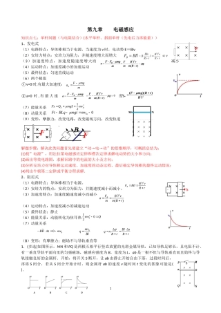 第九章    电磁感应测试题