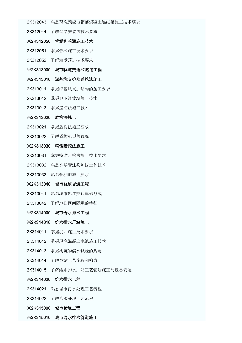 二级建造师执业资格考试大纲（完整版）（市政公用工程专业）_第2页