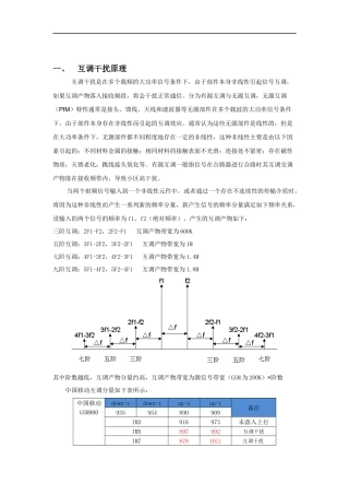 互调干扰原理知识点梳理汇总