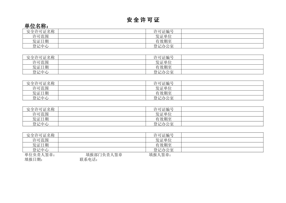 【危化品生产单位用】安全管理台账表格大全_第3页