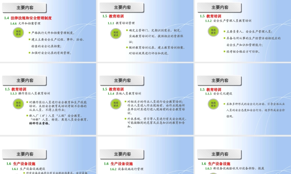 安全标准化13要素解读分析