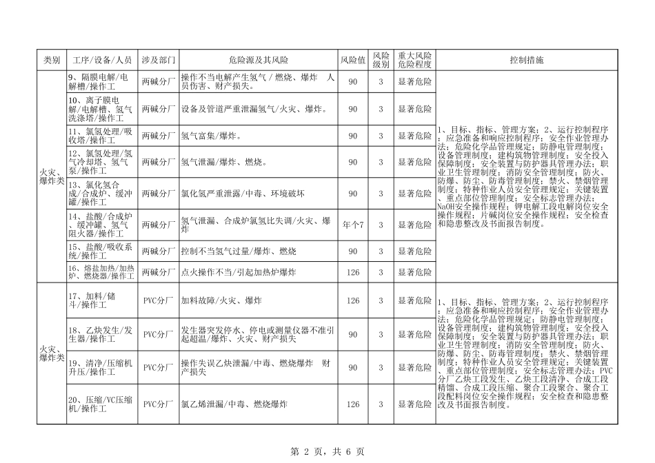 XXXXX公司2026年重大风险清单_第2页