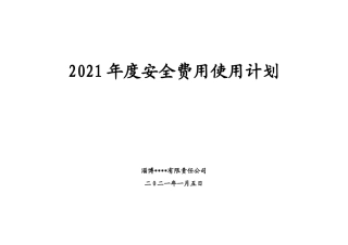 2026年安全投入计划