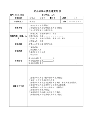 绩效评定和持续改进
