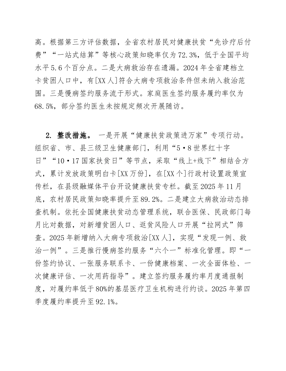 2025年卫健委乡村振兴专项巡视整改情况报告（含整改台账模板）_第3页