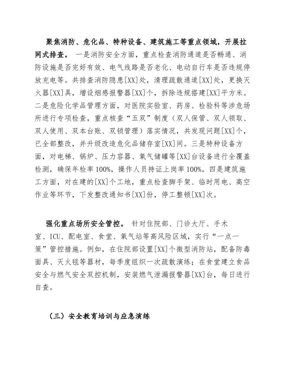 2026年卫健委安全生产自查报告（含整改措施与问题清单）_第3页