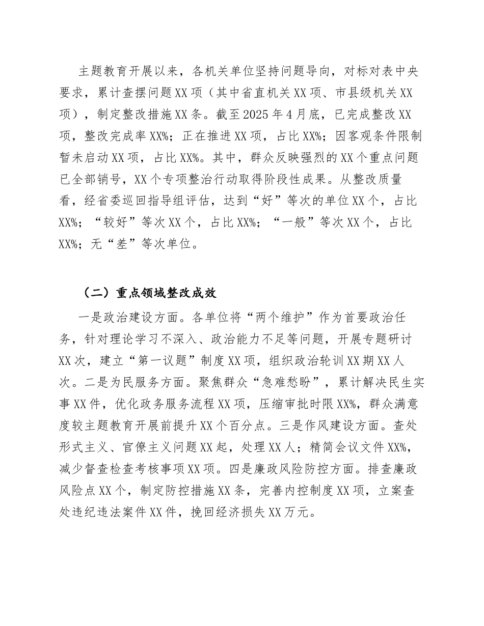 2025年机关单位主题教育整改成效调研报告（含问题清单与对策建议）_第3页