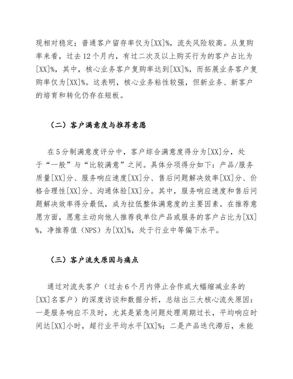2025年企业客户忠诚度调研报告范文（含数据分析模板）_第3页