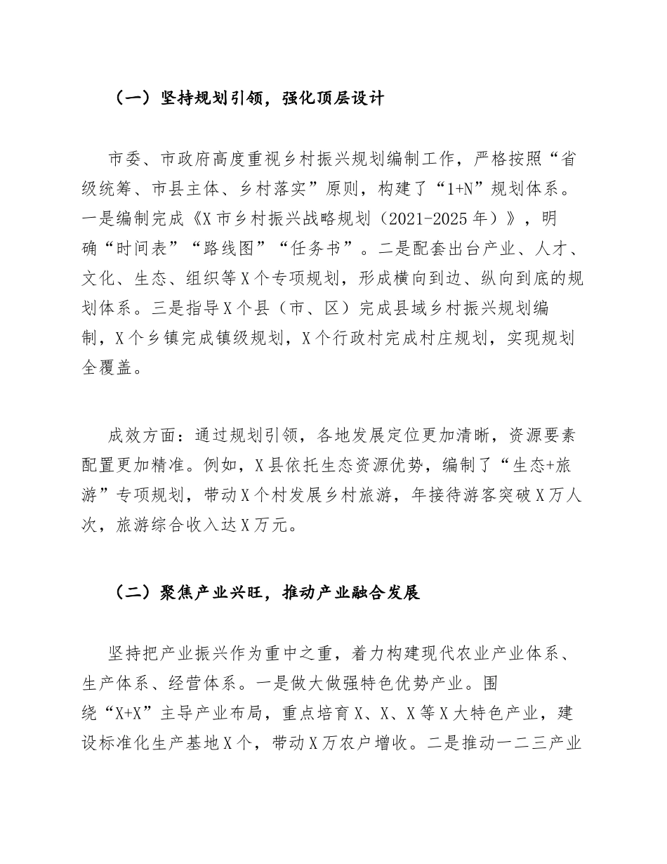 2025年乡村振兴战略实施情况调研汇报（含问题分析与对策建议）_第3页