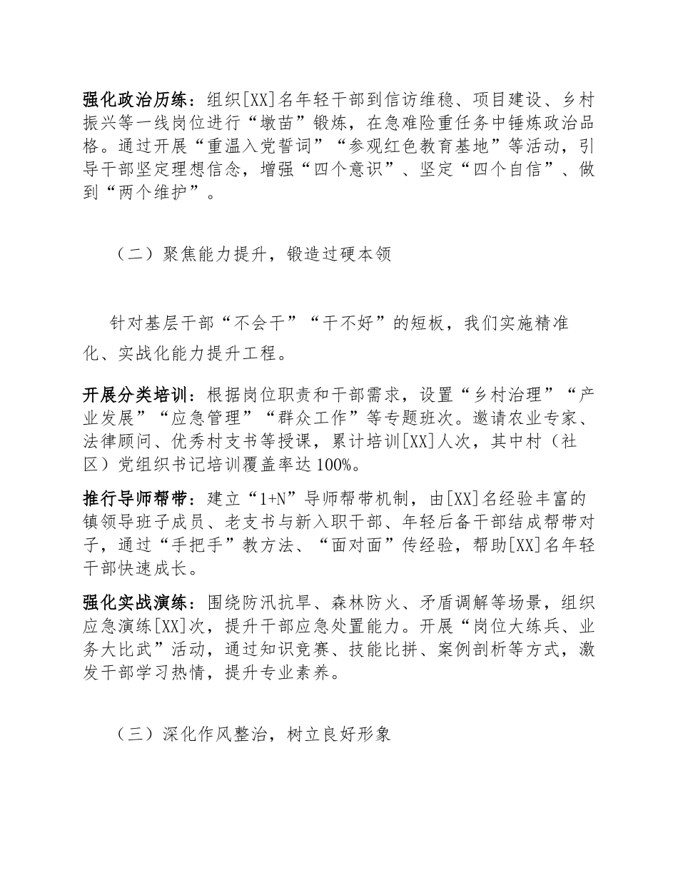 2025年乡镇基层干部能力作风建设专项汇报（含整改措施模板）_第3页