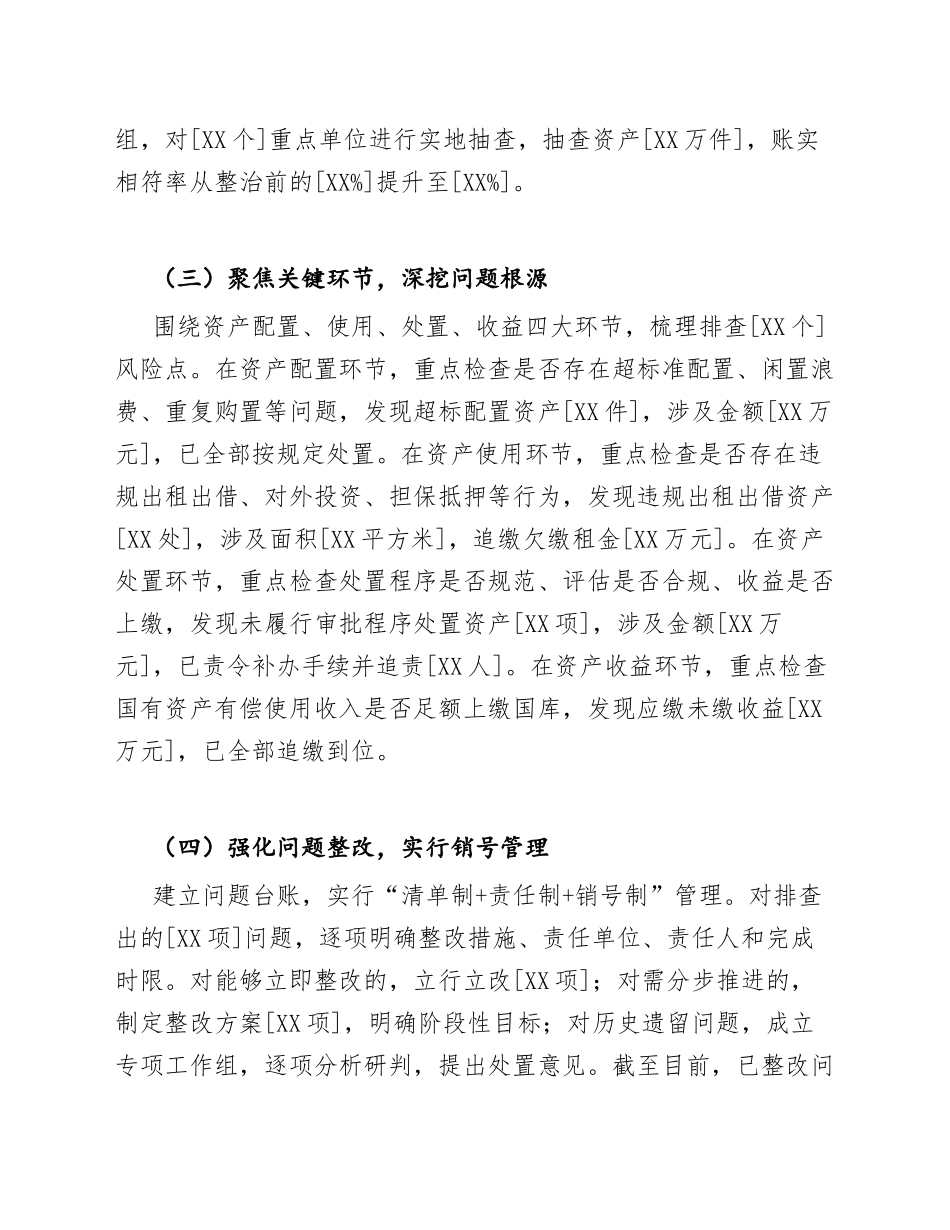 2026年财政局国有资产管理专项整治工作汇报（含问题整改清单）_第3页