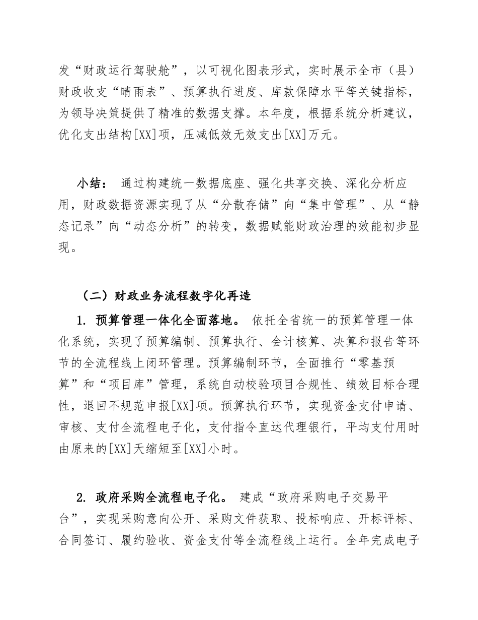 2026年度财政局数字政府建设工作总结（含典型经验与问题剖析）_第3页