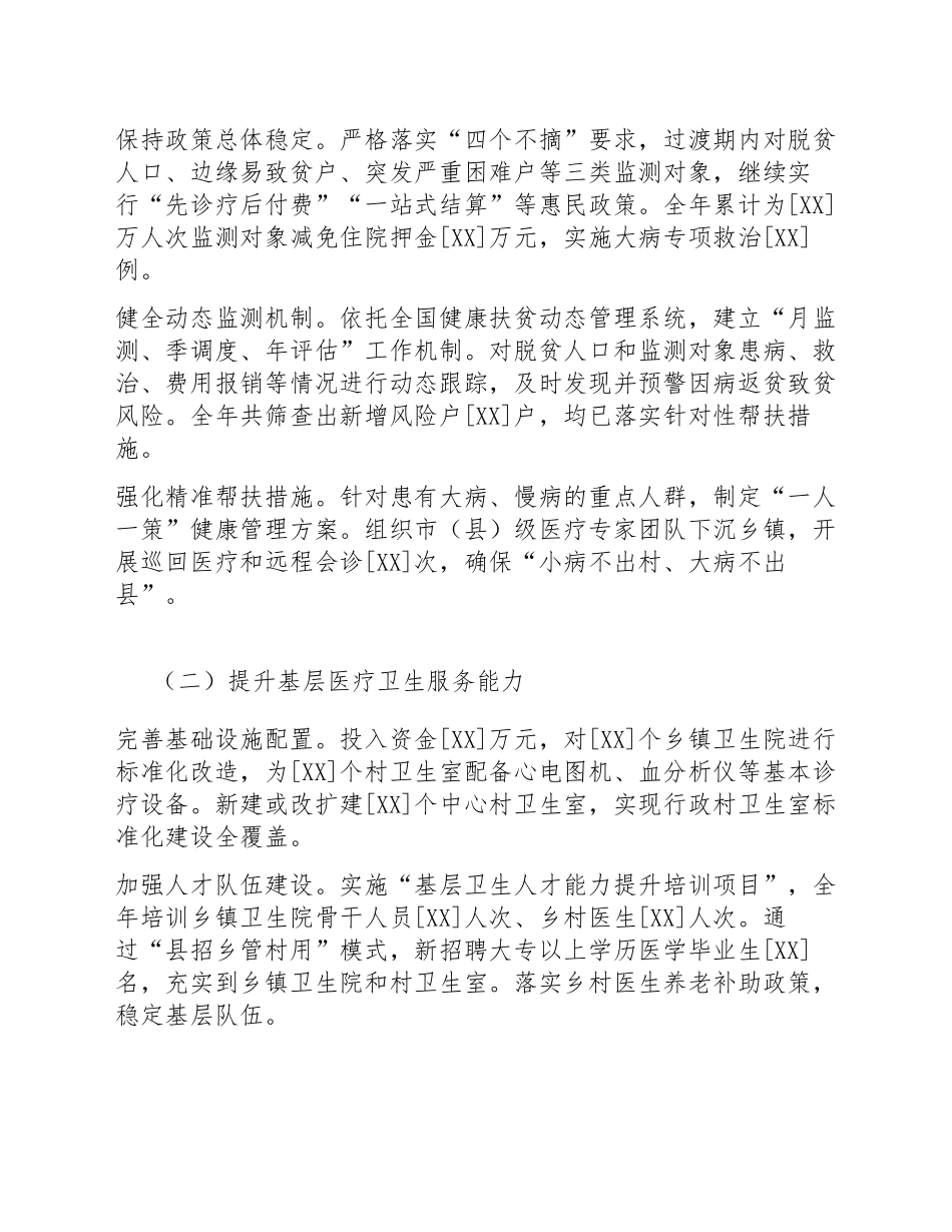 2026年卫健委乡村振兴述职报告（含标准格式模板）_第3页