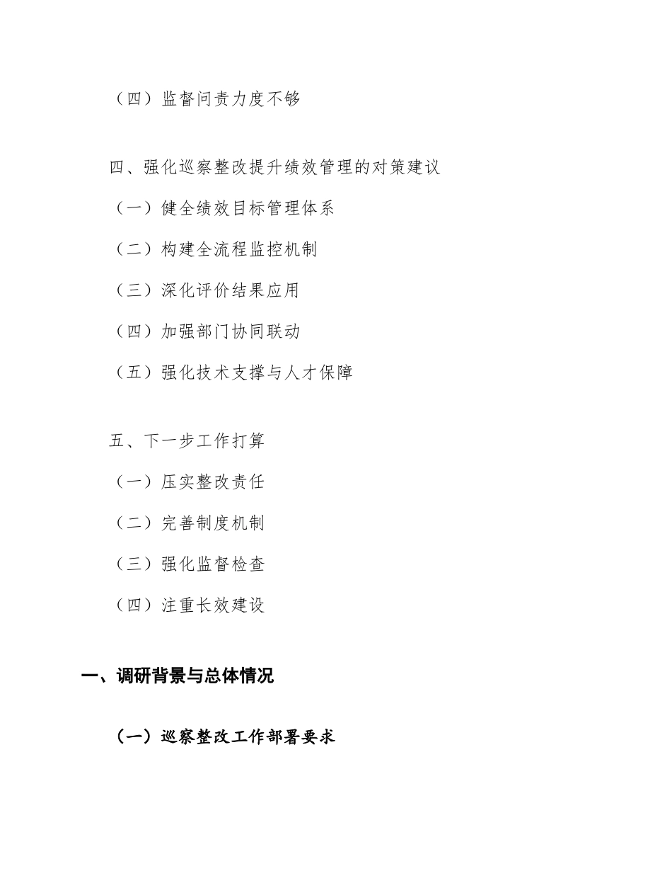 2025年财政局关于巡察整改中财政资金绩效管理的调研报告（附整改台账模板）_第2页
